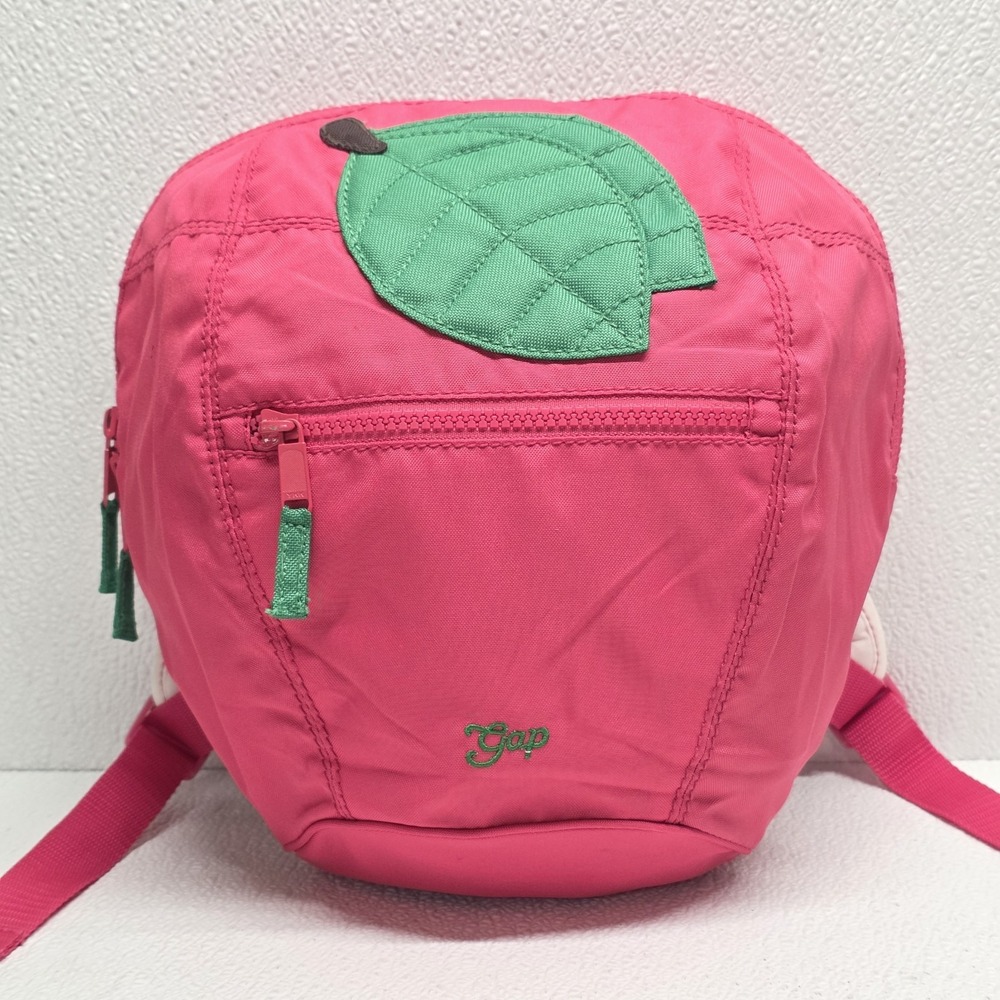 Baby Gap Pink Green Apple Backpack Bag